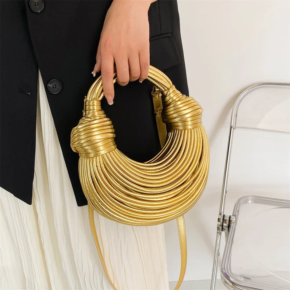 Petit sac à main doré