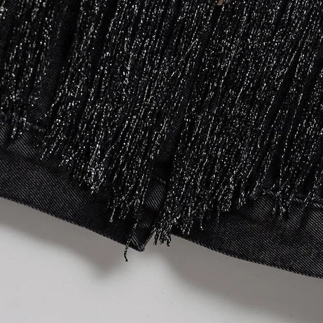Veste en jean noir Rodéo
