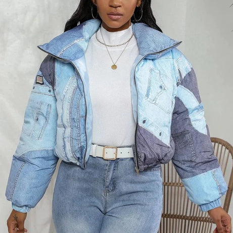 DOUDOUNE EN DENIM DOUBLE DUVET