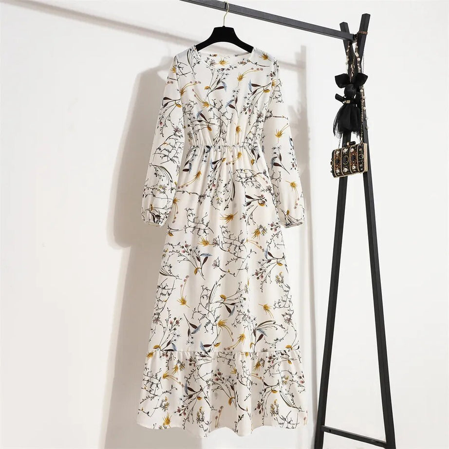 Robe bohème à imprimé floral pour femmes