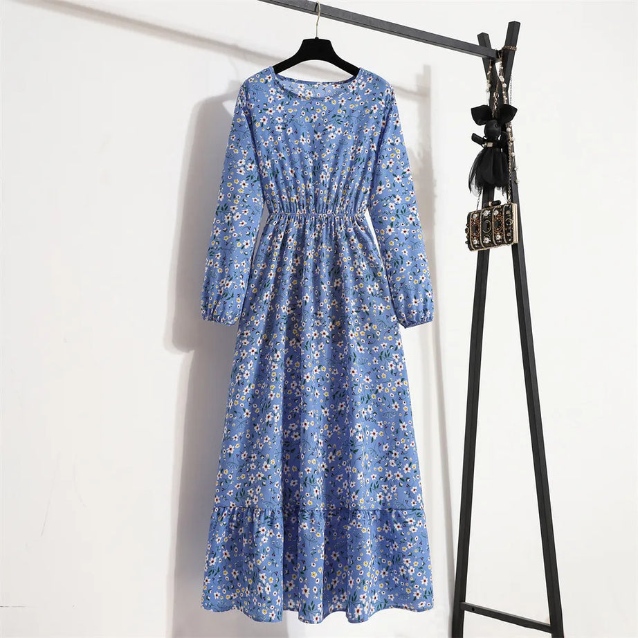 Robe bohème à imprimé floral pour femmes