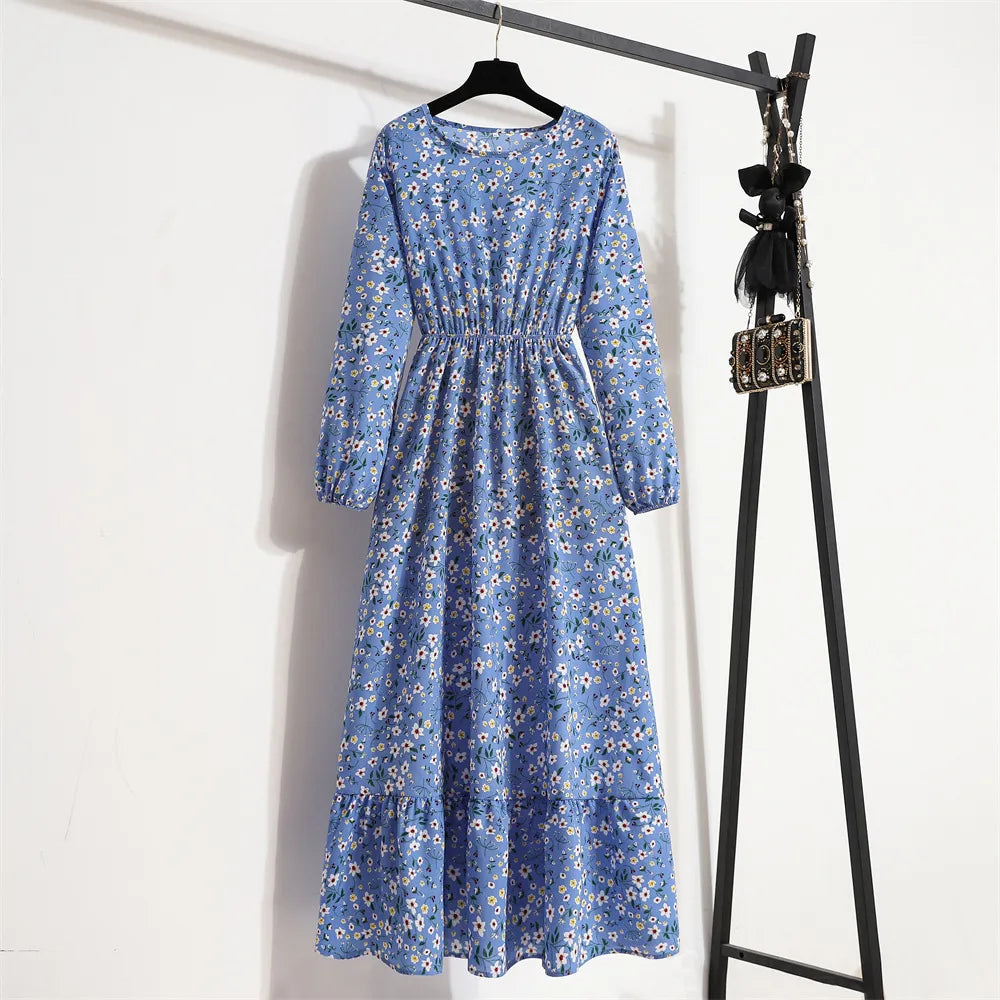 Robe bohème à imprimé floral pour femmes