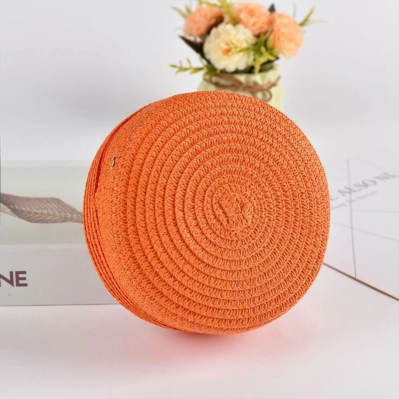 Petit Sac Rond en Paille