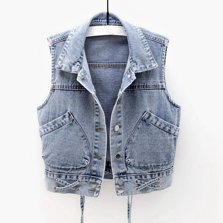 Klassische Jeansweste aus Denim