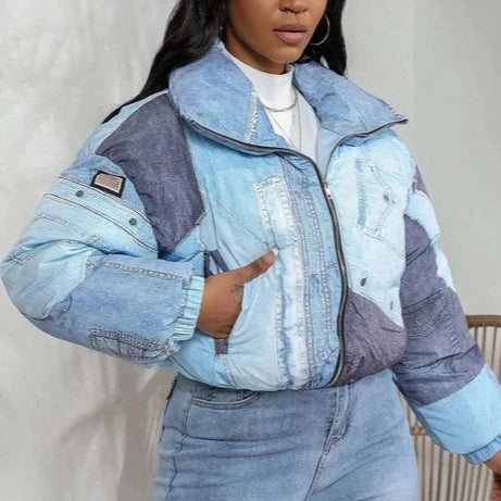 DOUDOUNE EN DENIM DOUBLE DUVET