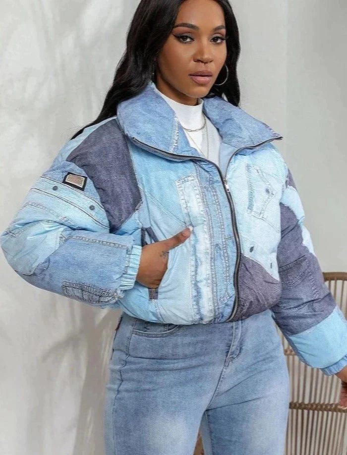 DOUDOUNE EN DENIM DOUBLE DUVET