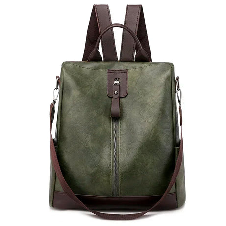Sac à Main et à Dos Femme Élégant Kaki