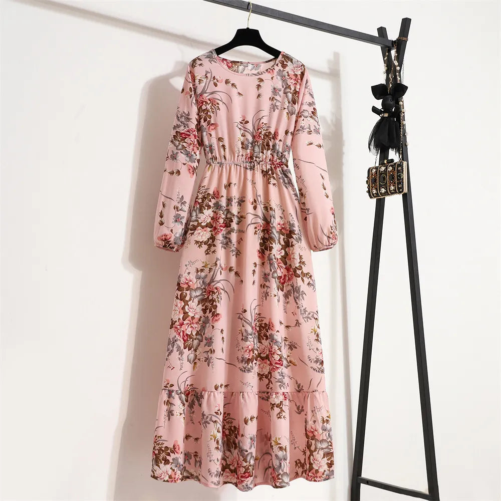 Robe bohème à imprimé floral pour femmes