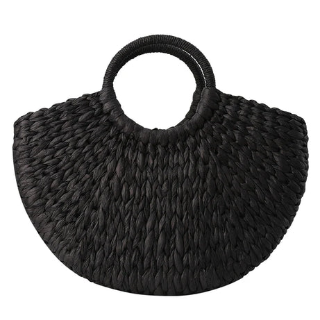 Sac à main paille tressée