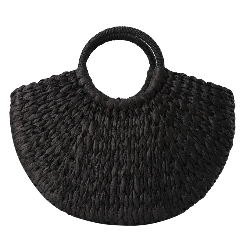 Sac à main paille tressée