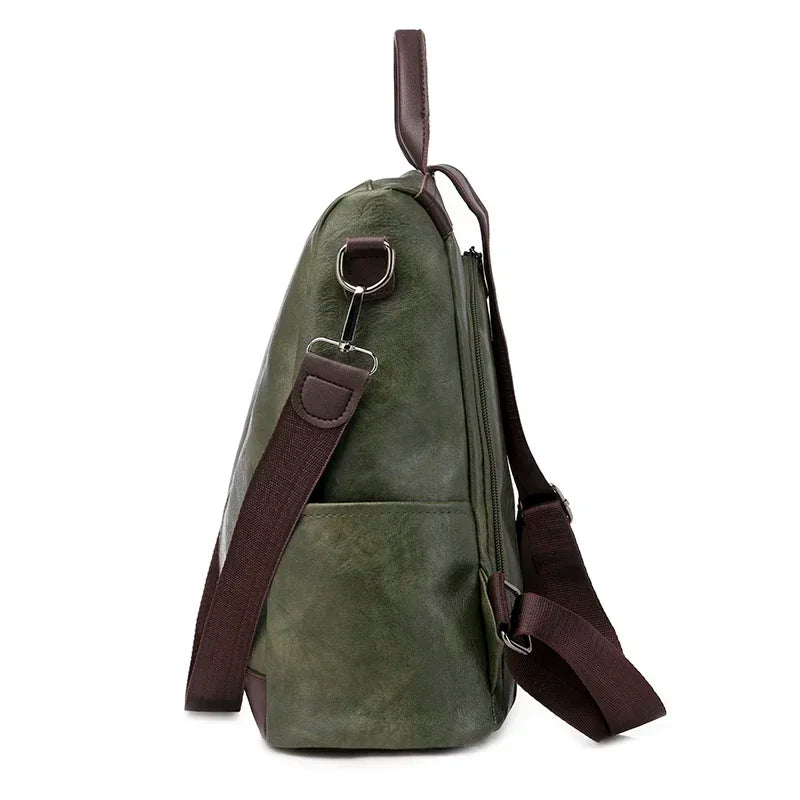Sac à Main et à Dos Femme Élégant Kaki