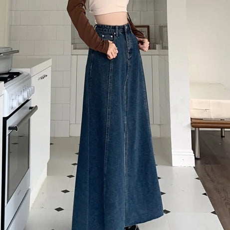 Jupe en jean vintage pour femme elizzy