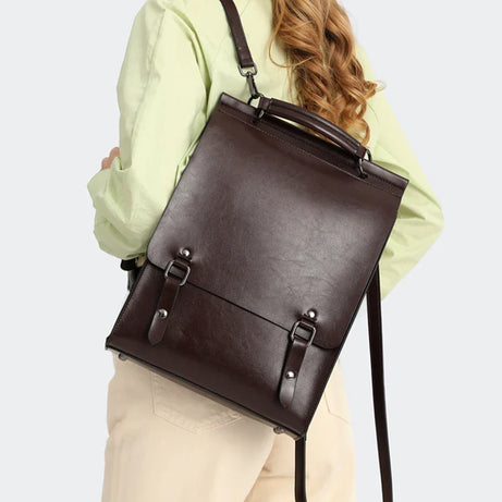 Sac à Dos Cartable Design Vintage pour Femme