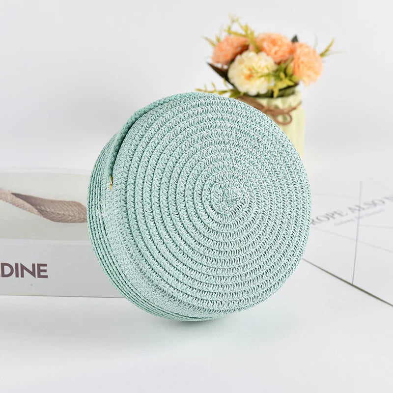 Petit Sac Rond en Paille