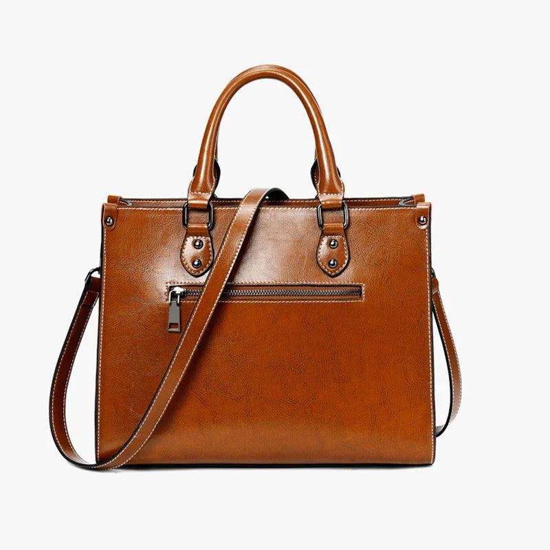 Sac à Main en Cuir Marron