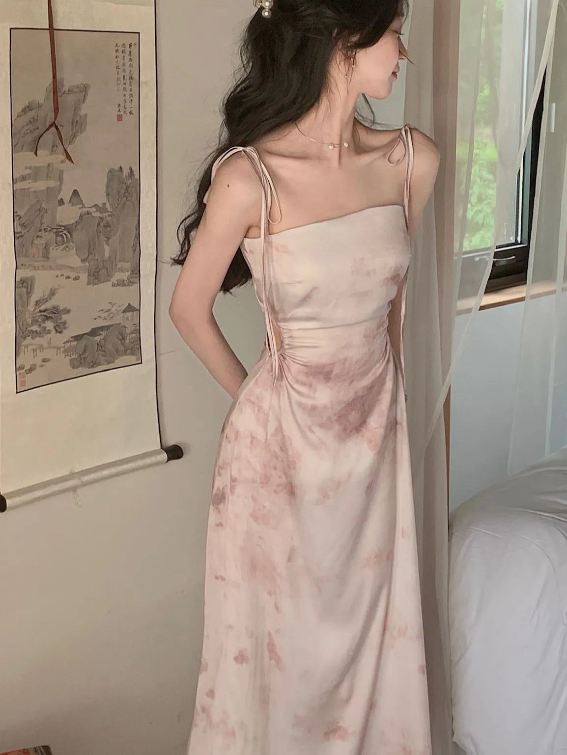 Nina – Mittellange Abendkleider aus Satin für Damen