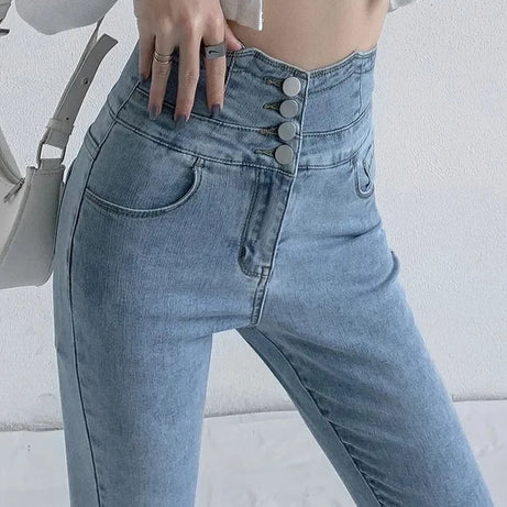 Jean crayon Vintage pour femmes Zocker