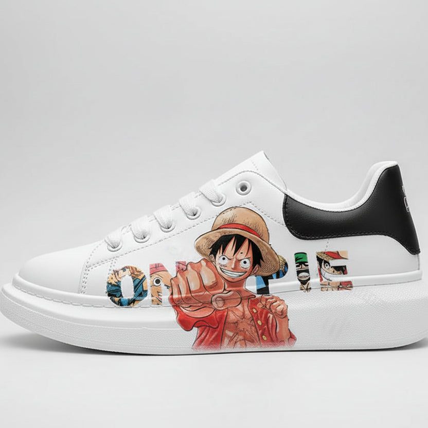 Chaussure manga one piece - Sneakers blanches inspirées de l'anime