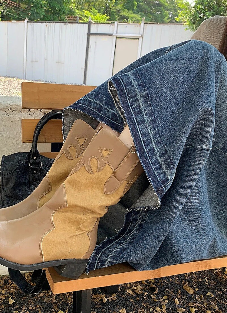 Jupes en Jean Long pour Femmes Skido