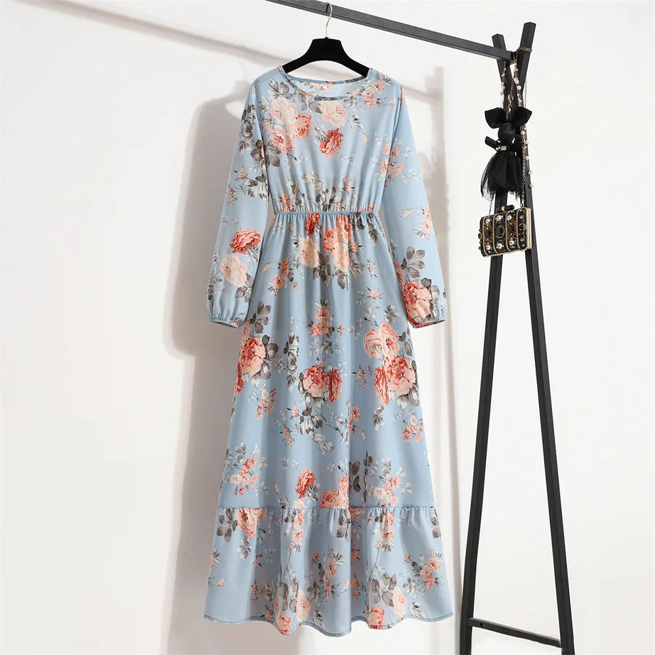 Robe bohème à imprimé floral pour femmes