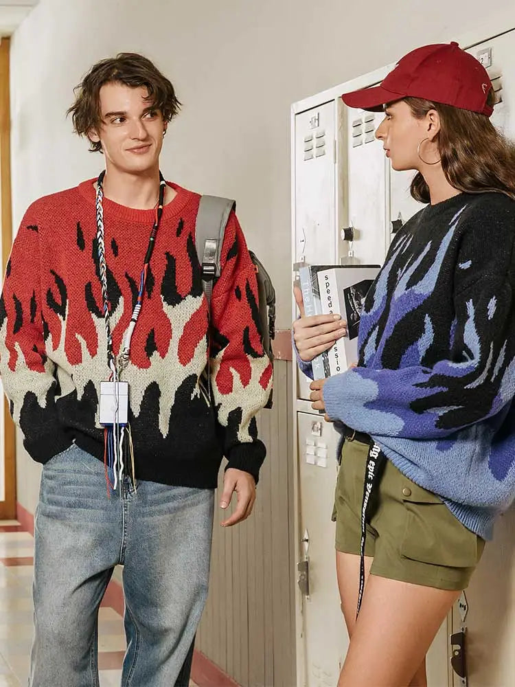 Pull en tricot à manches longues pour hommes