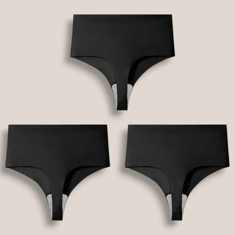 Lot de 3 Strings Taille Haute Sans Couture