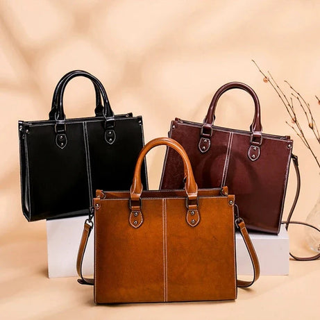 Sac à Main en Cuir Marron