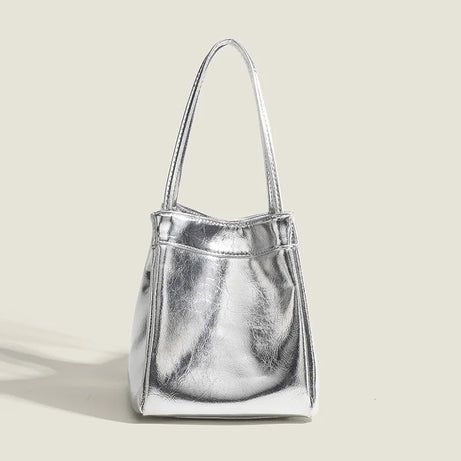 Sac Femme Seau Argenté