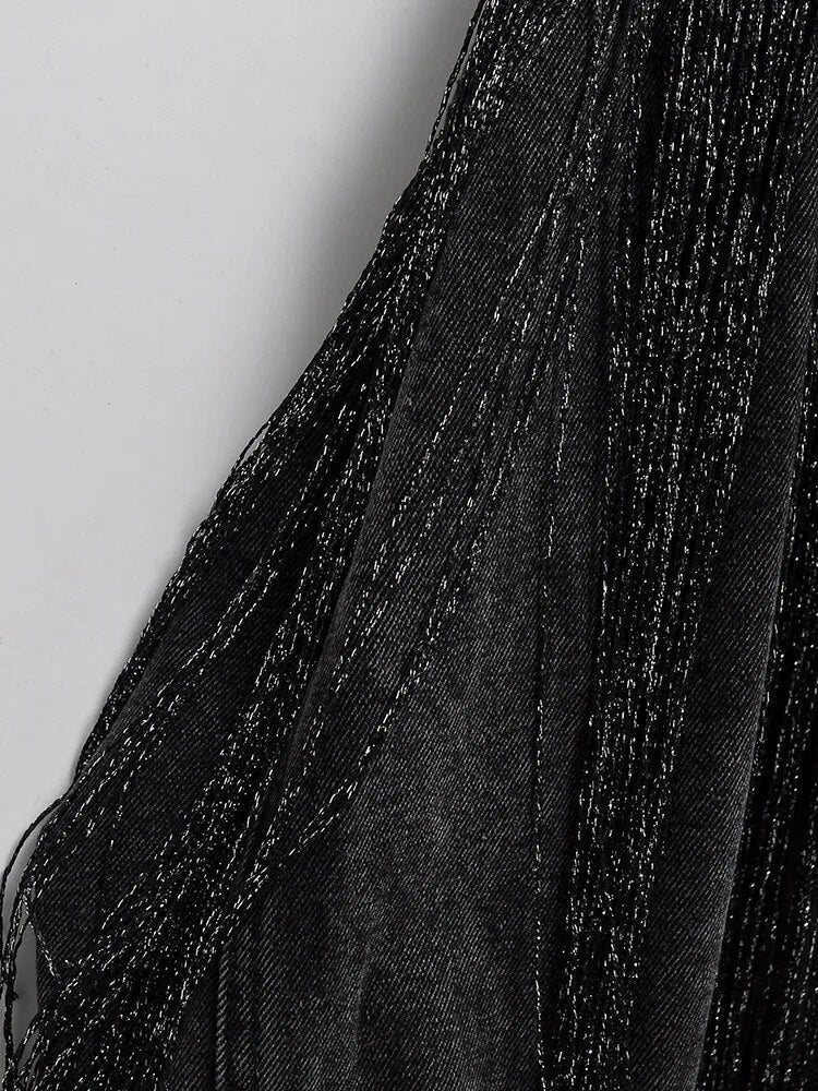 Veste en jean noir Rodéo