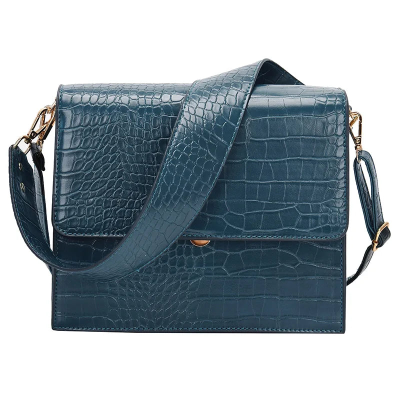 Sac Bandoulière Effet Croco