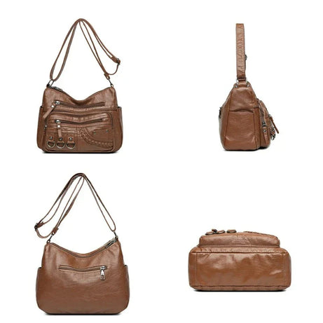 Besace en Cuir Femme Vintage