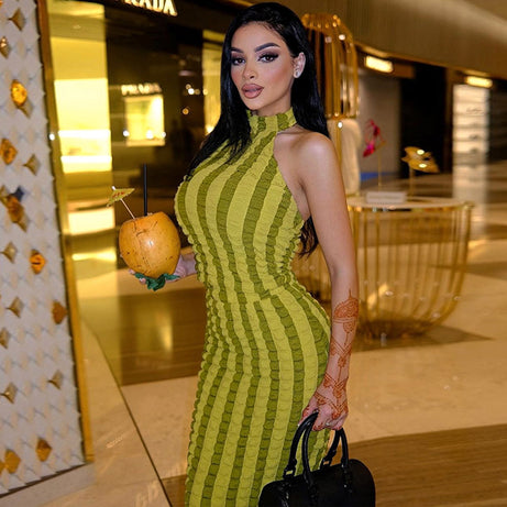 Langes rückenfreies Kleid für Damen – Kell