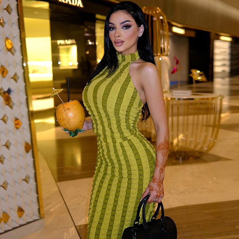 Langes rückenfreies Kleid für Damen – Kell