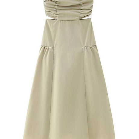 Elegantes trägerloses Midi-Abendkleid für Damen – Batty
