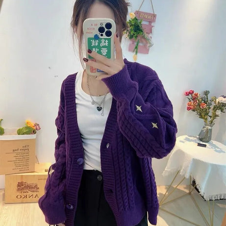 Pull à manches longues vintage pour femmes