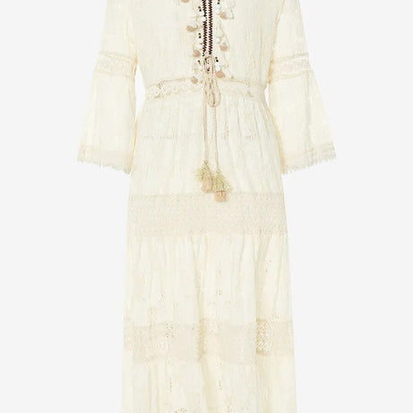 Boho-Stil, Spitze, böhmisches Kleid für Damen, Retro