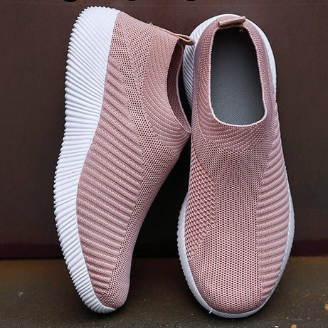 Atmungsaktive und elastische flache Schuhe für Damen - Sprays
