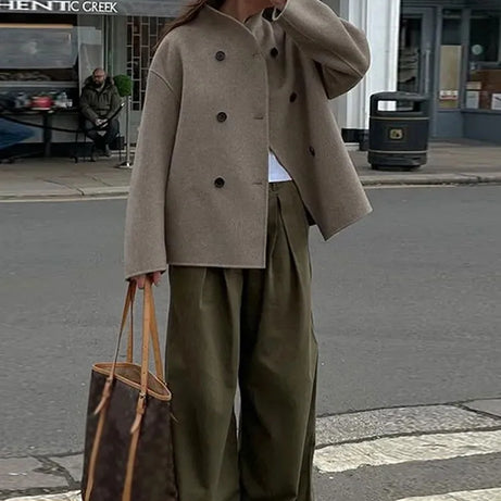 Eleganter Wollmantel für Damen