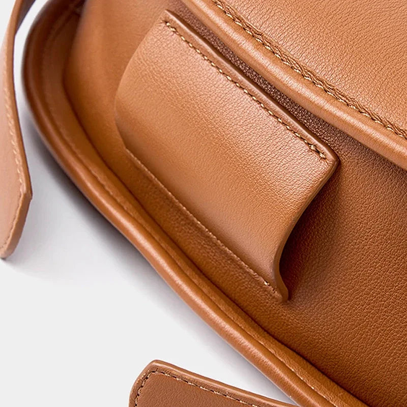 Sac à main cuir marron bandoulière