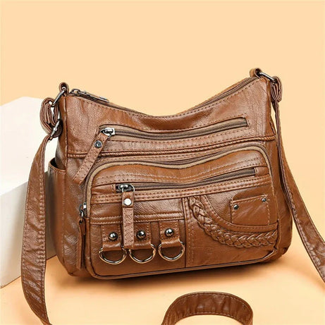 Besace en Cuir Femme Vintage