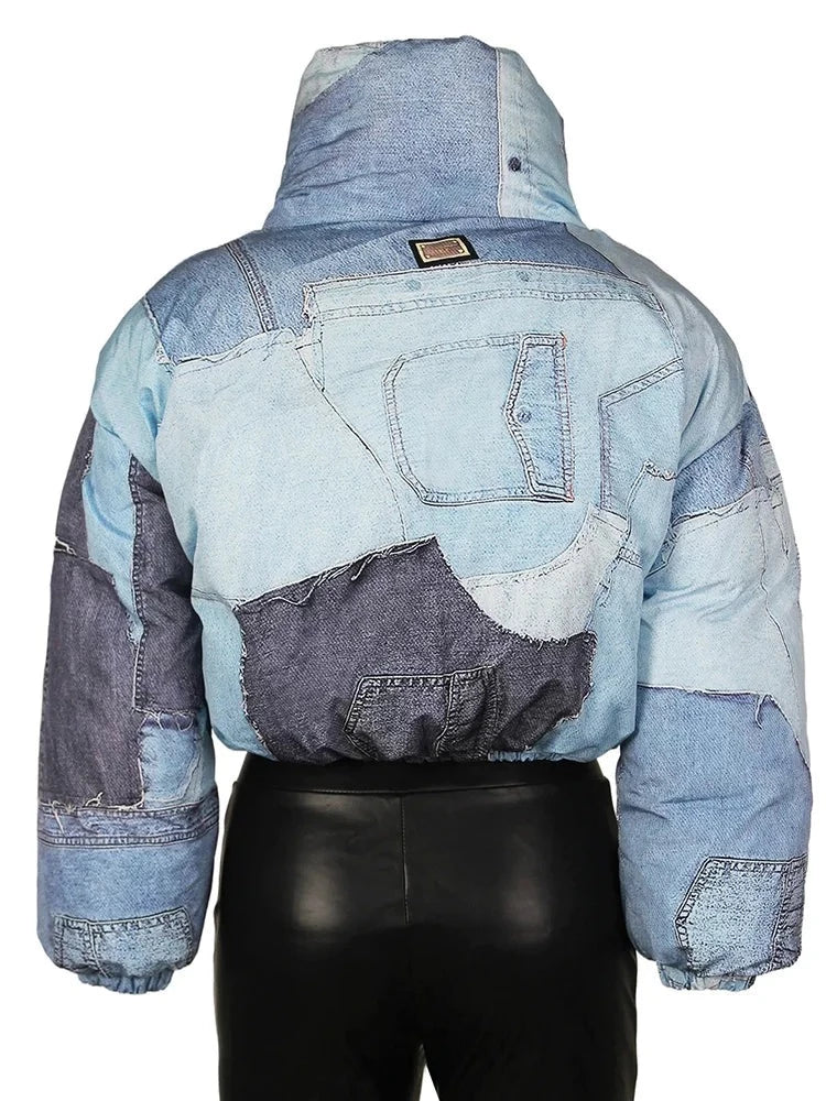 DOUDOUNE EN DENIM DOUBLE DUVET