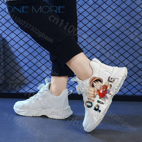 Chaussure manga one piece - Baskets confortables à imprimé Luffy pour
