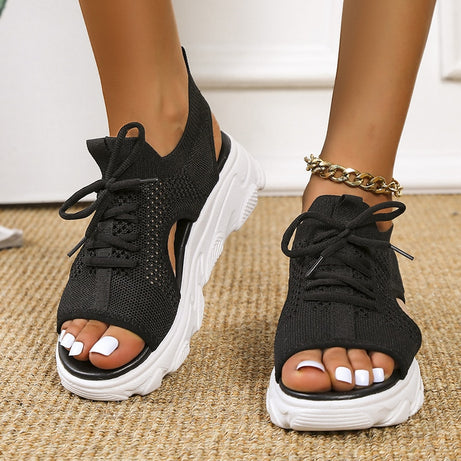 Sandales d'Été en Maille pour Femme - Gladiateur