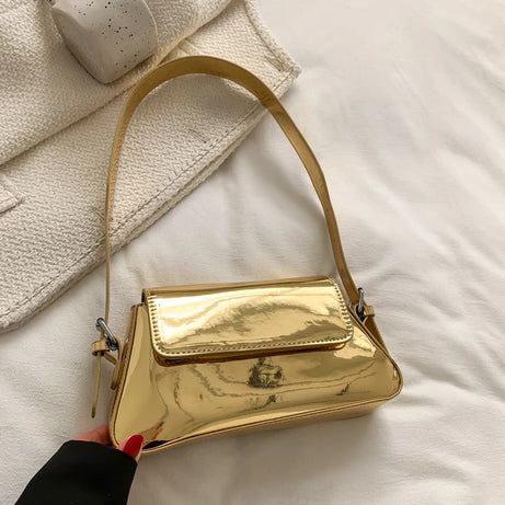 Sac à main doré bandoulière