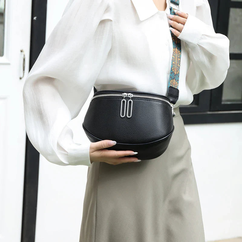Sac à main banane cuir femme