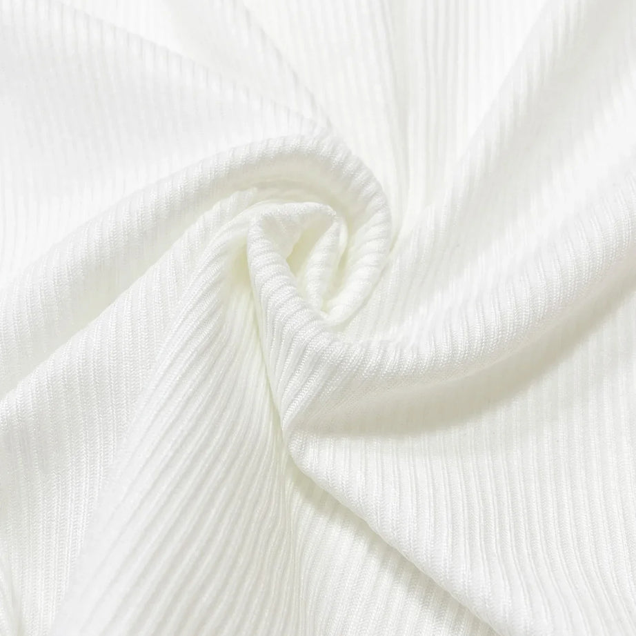 Haut Femme Côtelé à Manches Longues – T-Shirt Henley avec Boutons