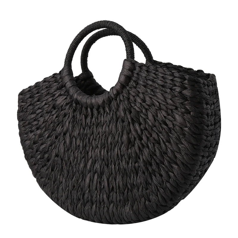 Sac à main paille tressée
