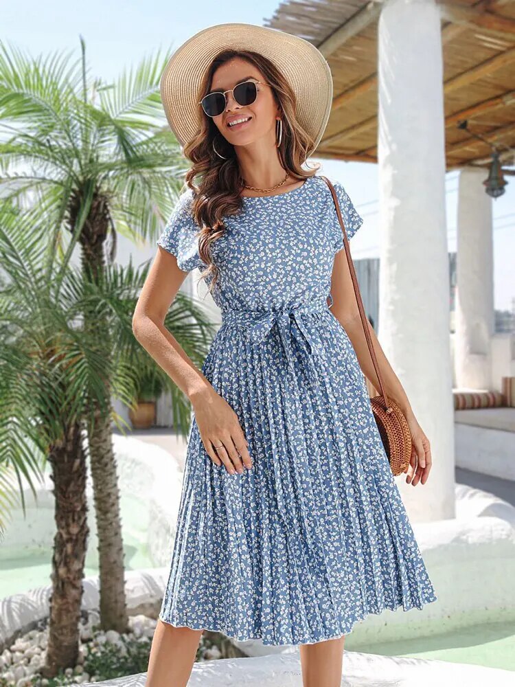 Robe bohème Élégante Taille Haute D'été pour femmes Kality