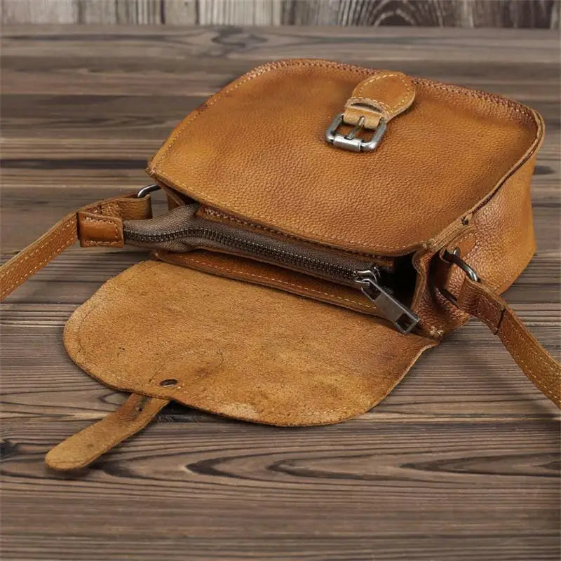 Sac Besace Cuir Femme Vintage