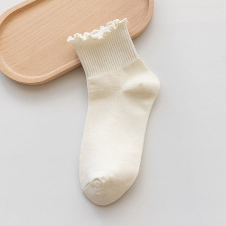 Chaussettes douces pour femmes avec finition ondulée Blakely